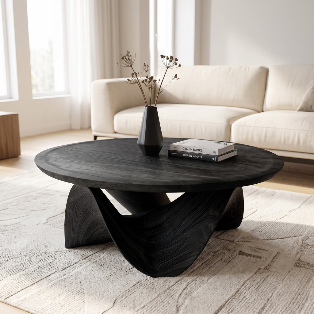 Sculptural Round Coffee Table
