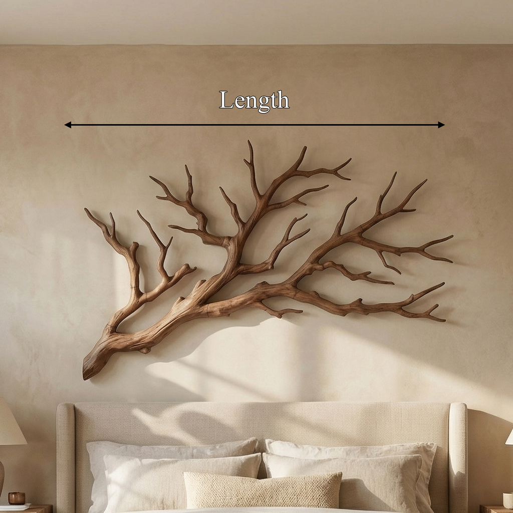 Rustic Tree Branch Wooden Wall Decor For Bedroom Headboard Wall Art