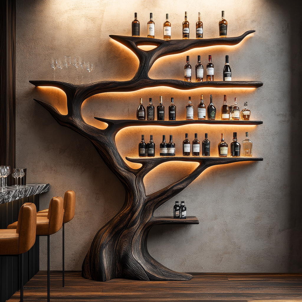 Sylvaris Illuminated Tree Wine Rack