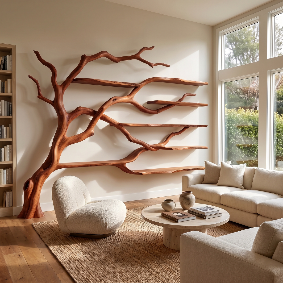 Branchmere Handcrafted Solid Wood Tree Bookshelf