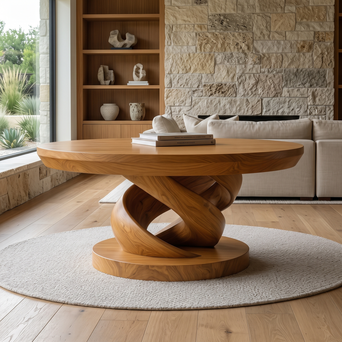 Virella Handcrafted Solid Wood Coffee Table