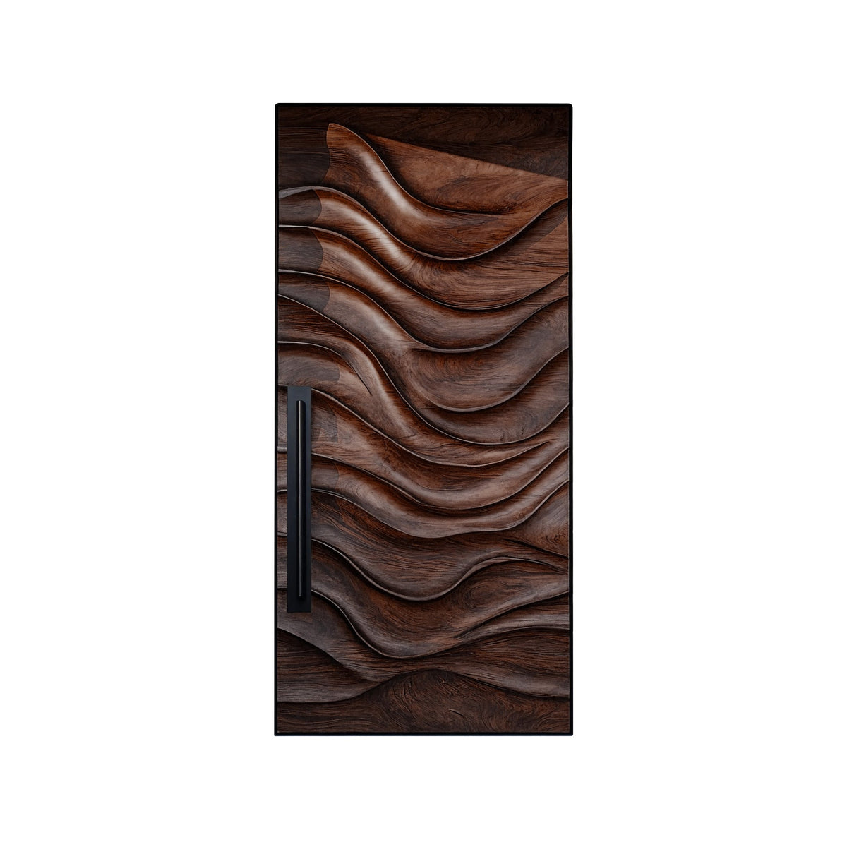 Veltrava Sculpted Solid Wood Rectangular Single Door