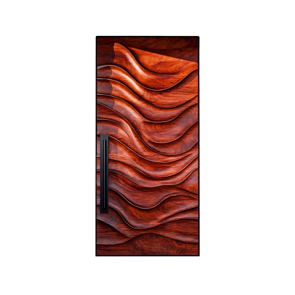 Veltrava Sculpted Solid Wood Rectangular Single Door