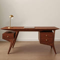 Mid Century Wooden Desk For Home Office And Study Room